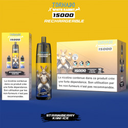 Puff Tornado 15K Strawberry Kiwi Ice 650mAh 14ml - Tornado x White Rabbit