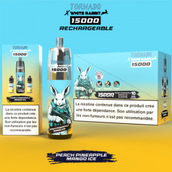 Puff Tornado 15K Peach Pineapple Mango Ice 650mAh 14ml - Tornado x White Rabbit