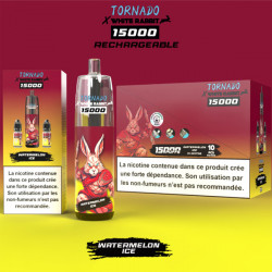 Puff Tornado 15K Watermelon Ice 650mAh 14ml - Tornado x White Rabbit