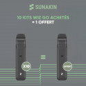 Pack Offre - Kit Pod Wiz Go 1200mAh - Sunakin 10+1