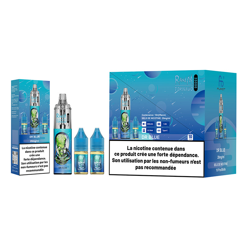 Puff Tornado RandM 20K Dr Blue 850mAh - Fumot