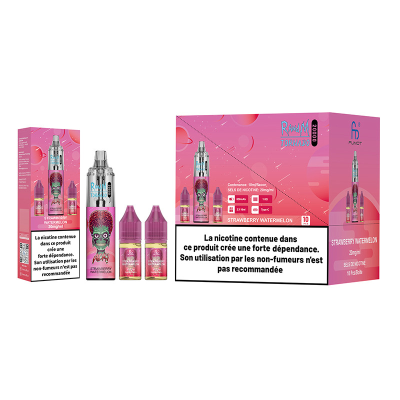 Kit Pod Tornado RandM Strawberry Watermelon 850mAh - Fumot