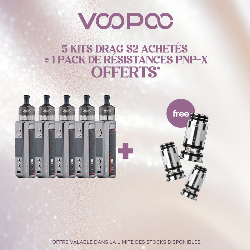 Pack Offre - Kit Pod Drag S2 - Voopoo 5 + 1 pack PnP-X
