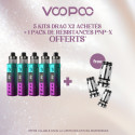 Pack Offre - Kit Pod Drag X2 - Voopoo 5+1 pack PnP-X