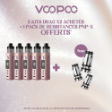 Pack Offre - Kit Pod Drag X2 - Voopoo 5+1 pack PnP-X