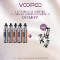 Pack Offre - Kit Pod Drag X2 - Voopoo 5+1 pack PnP-X