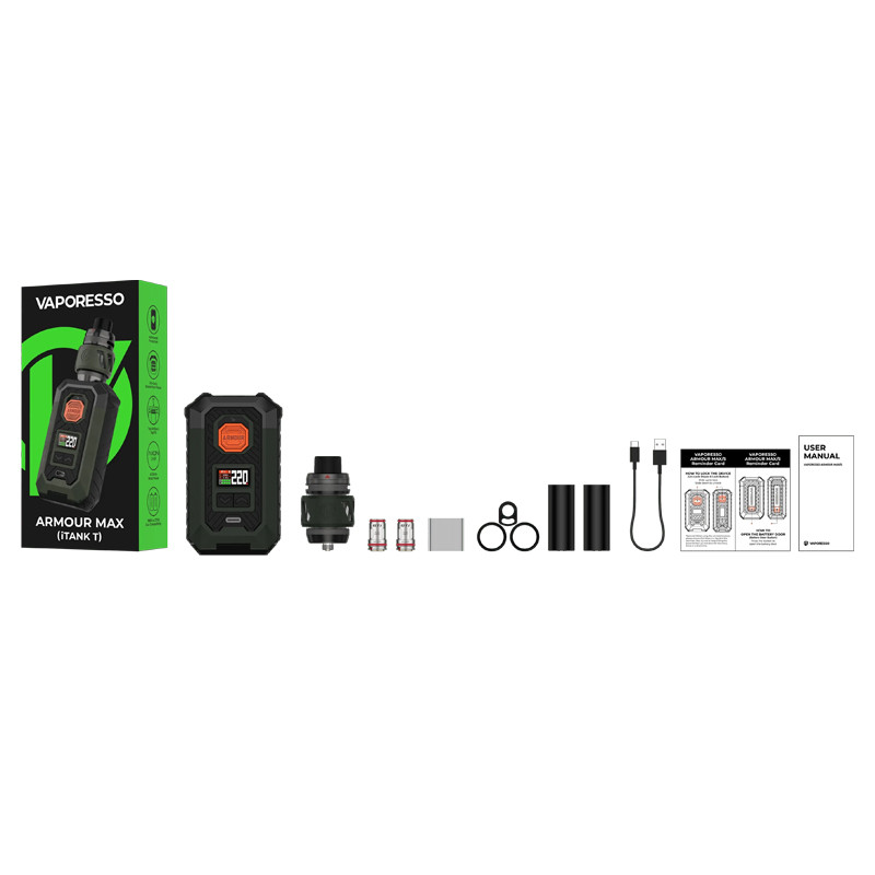 Kit Armour Max 220w avec iTank T 6ml - Vaporesso
