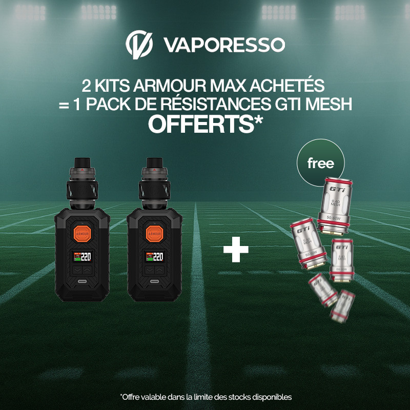 Pack Offre - Kit Armour Max 220w avec iTank T 6ml - Vaporesso 2+1 Pack GTI Mesh