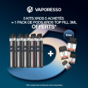 Pack Offre - Kit Pod XROS 5 1500mAh - Vaporesso 5+1 pack de pods