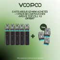 Pack Offre - Kit Pod Argus G3 Mini 1350mAh - Voopoo 5+1 pack de pods