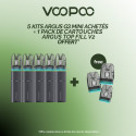 Pack Offre - Kit Pod Argus G3 Mini 1350mAh - Voopoo 5+1 pack de pods