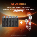 Pack Offre - Kit Pod Luxe XR Max 2 3200mAh - Vaporesso 5+1 Pack GTX Dual Mesh