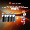 Pack Offre - Kit Pod Luxe XR Max 2 3200mAh - Vaporesso 5+1 Pack GTX Dual Mesh