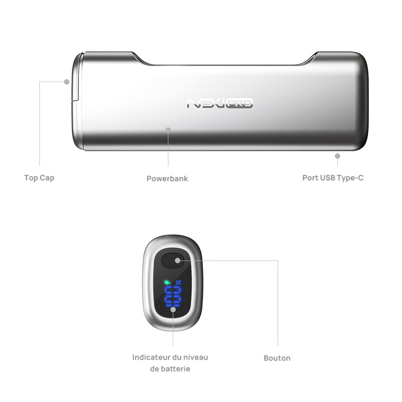 Powerbank Nexi Pro 1650mAh - Aspire