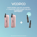 Pack Offre - Kit Pod Doric Galaxy 1800mAh - Voopoo 2+1 pack de pods