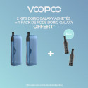 Pack Offre - Kit Pod Doric Galaxy 1800mAh - Voopoo 2+1 pack de pods