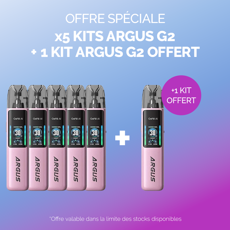 Pack Offre - Kit Pod Argus G2 1000mAh - Voopoo 5+1