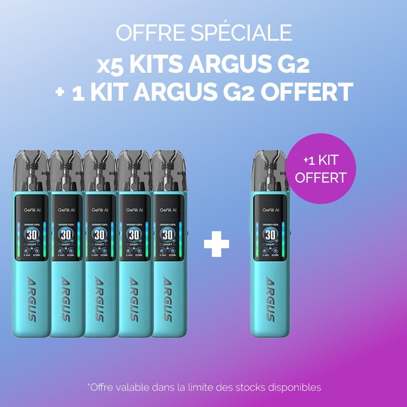 Pack Offre - Kit Pod Argus G2 1000mAh - Voopoo 5+1