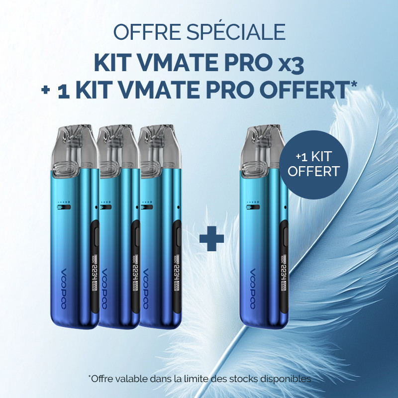 Pack Offre - Kit Pod Vmate Pro 900mAh - Voopoo 3+1