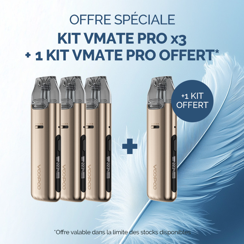 Pack Offre - Kit Pod Vmate Pro 900mAh - Voopoo 3+1