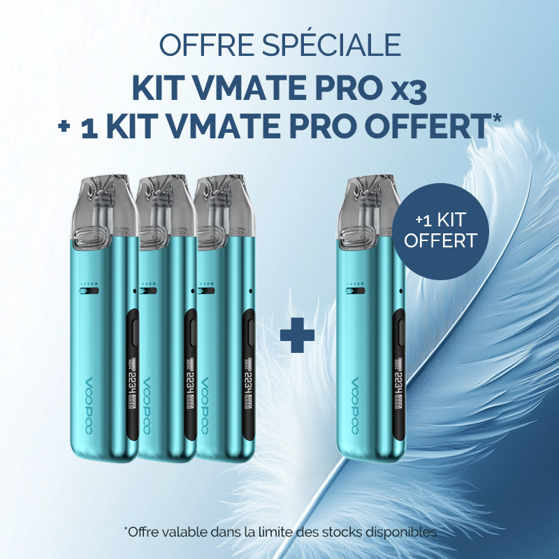 Pack Offre - Kit Pod Vmate Pro 900mAh - Voopoo 3+1