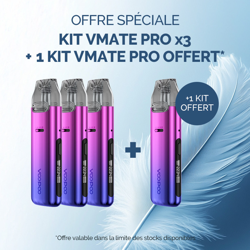 Pack Offre - Kit Pod Vmate Pro 900mAh - Voopoo 3+1