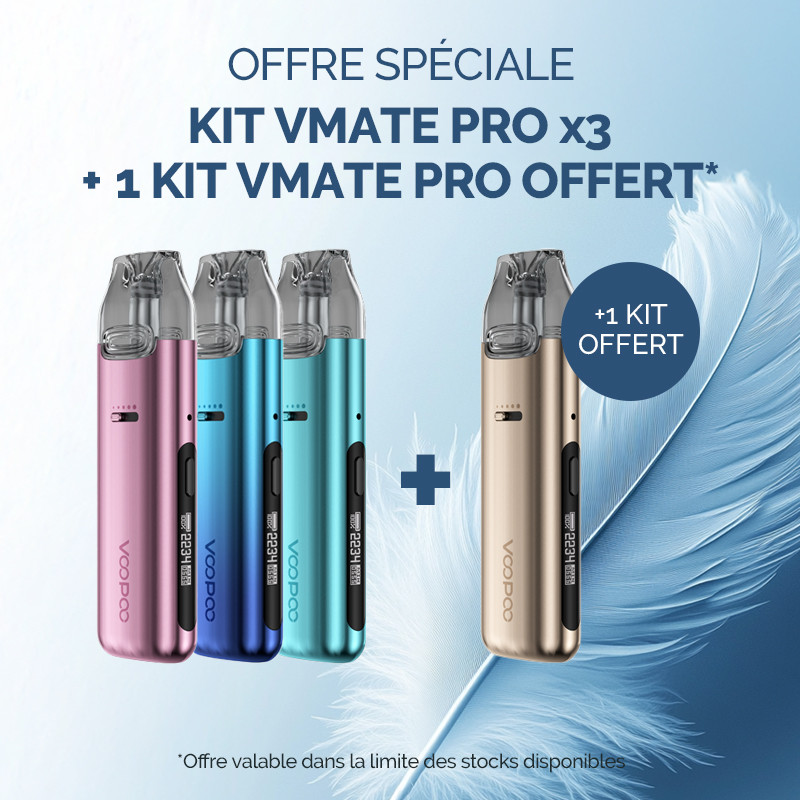 Pack Offre - Kit Pod Vmate Pro 900mAh - Voopoo 3+1