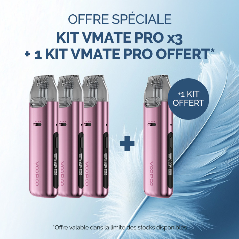 Pack Offre - Kit Pod Vmate Pro 900mAh - Voopoo 3+1