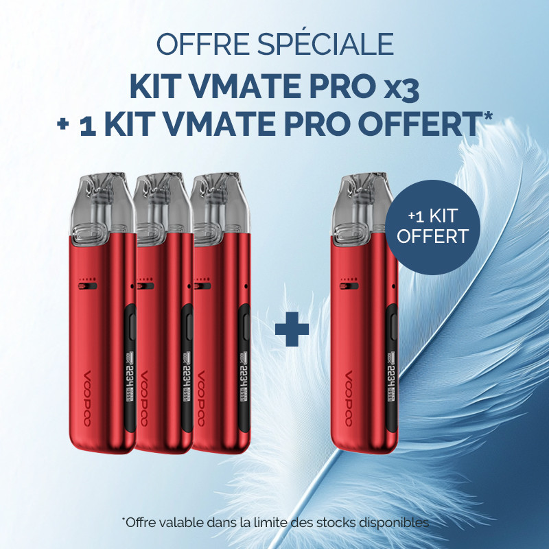 Pack Offre - Kit Pod Vmate Pro 900mAh - Voopoo 3+1