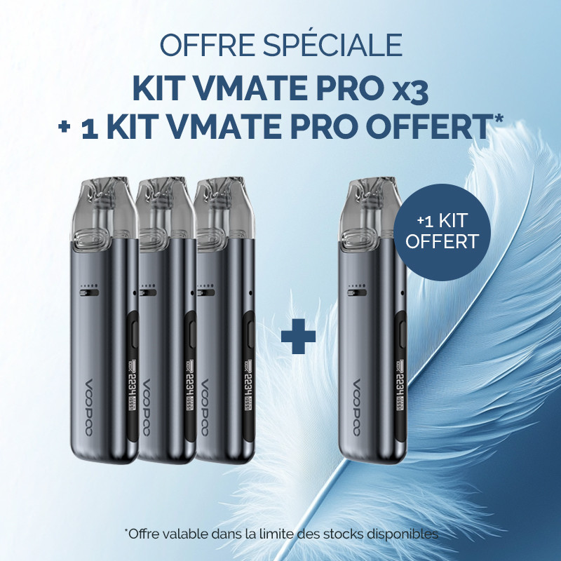 Pack Offre - Kit Pod Vmate Pro 900mAh - Voopoo 3+1