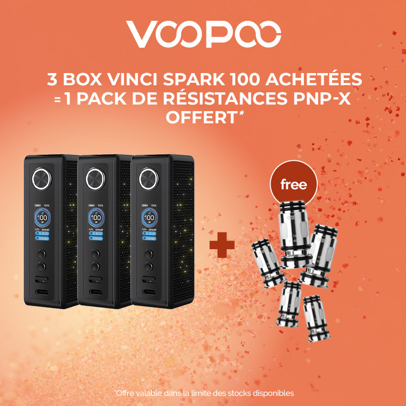Pack Offre - Box Vinci Spark 100 - Voopoo 3+1 pack Pnp-x