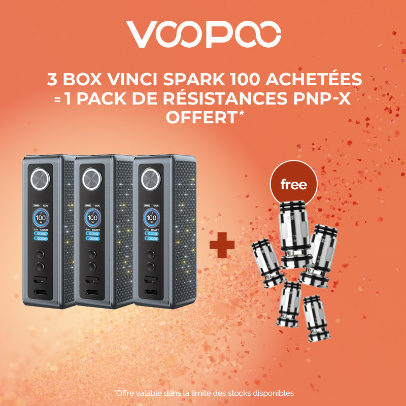 Pack Offre - Box Vinci Spark 100 - Voopoo 3+1 pack Pnp-x