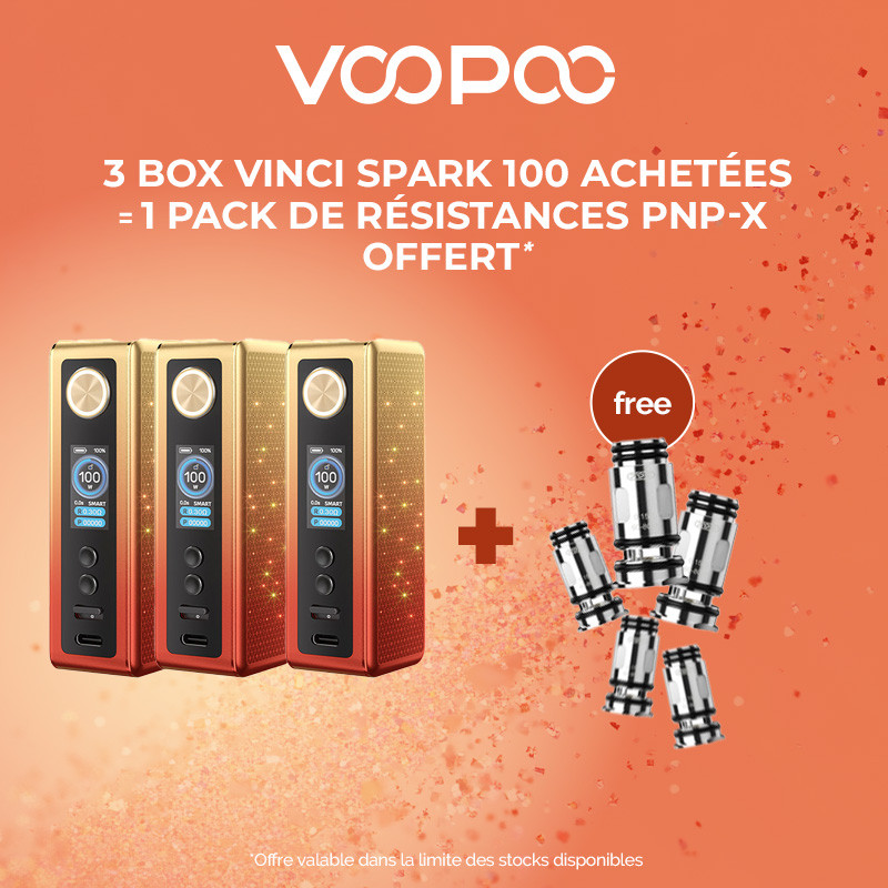 Pack Offre - Box Vinci Spark 100 - Voopoo 3+1 pack Pnp-x