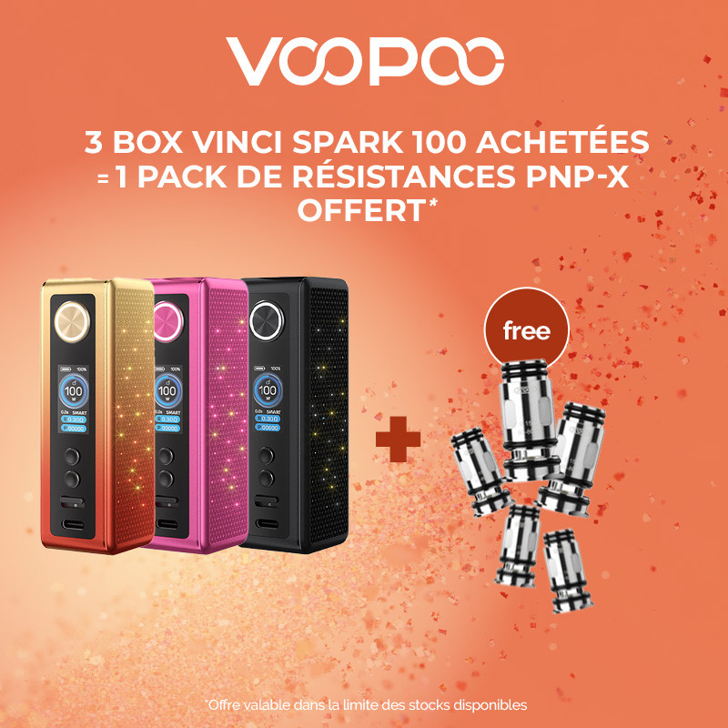 Pack Offre - Box Vinci Spark 100 - Voopoo 3+1 pack Pnp-x