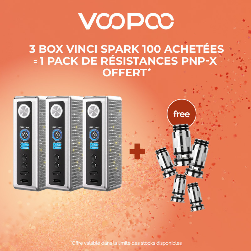 Pack Offre - Box Vinci Spark 100 - Voopoo 3+1 pack Pnp-x