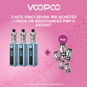 Pack Offre - Kit Vinci Spark 100 - Voopoo 3+1 pack Pnp-x