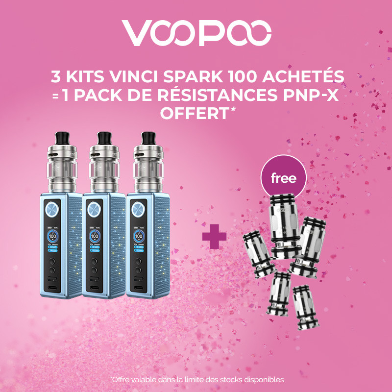 Pack Offre - Kit Vinci Spark 100 - Voopoo 3+1 pack Pnp-x