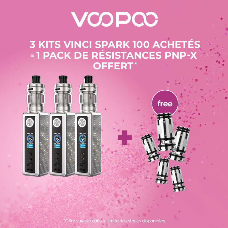 Pack Offre - Kit Vinci Spark 100 - Voopoo 3+1 pack Pnp-x