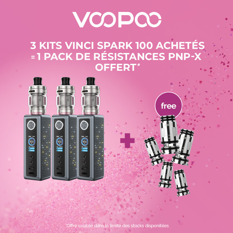 Pack Offre - Kit Vinci Spark 100 - Voopoo 3+1 pack Pnp-x