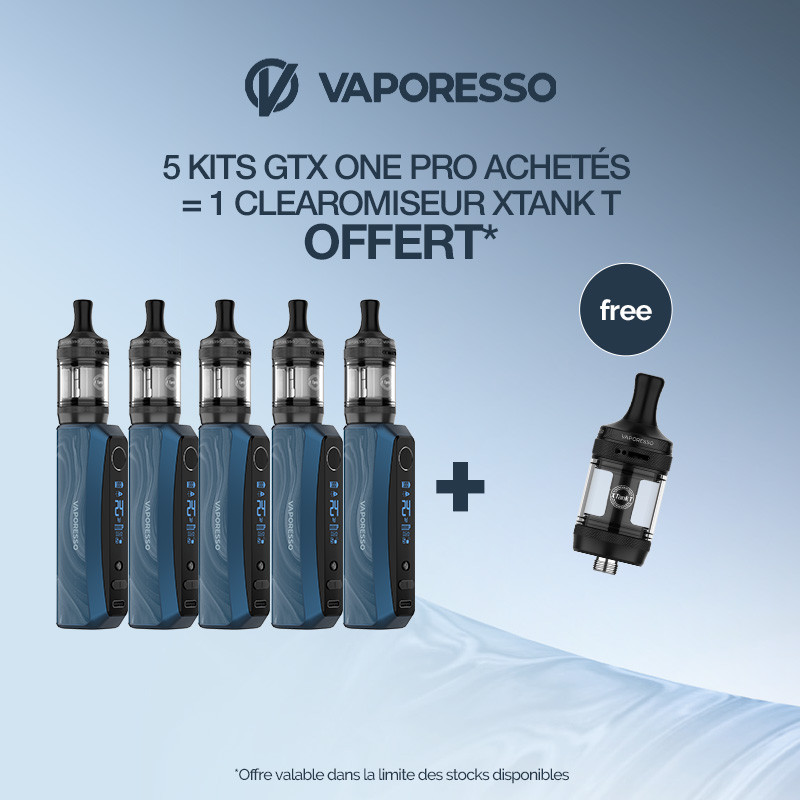 Pack Offre - Kit GTX One Pro avec XTank T - Vaporesso 5+1 XTank T