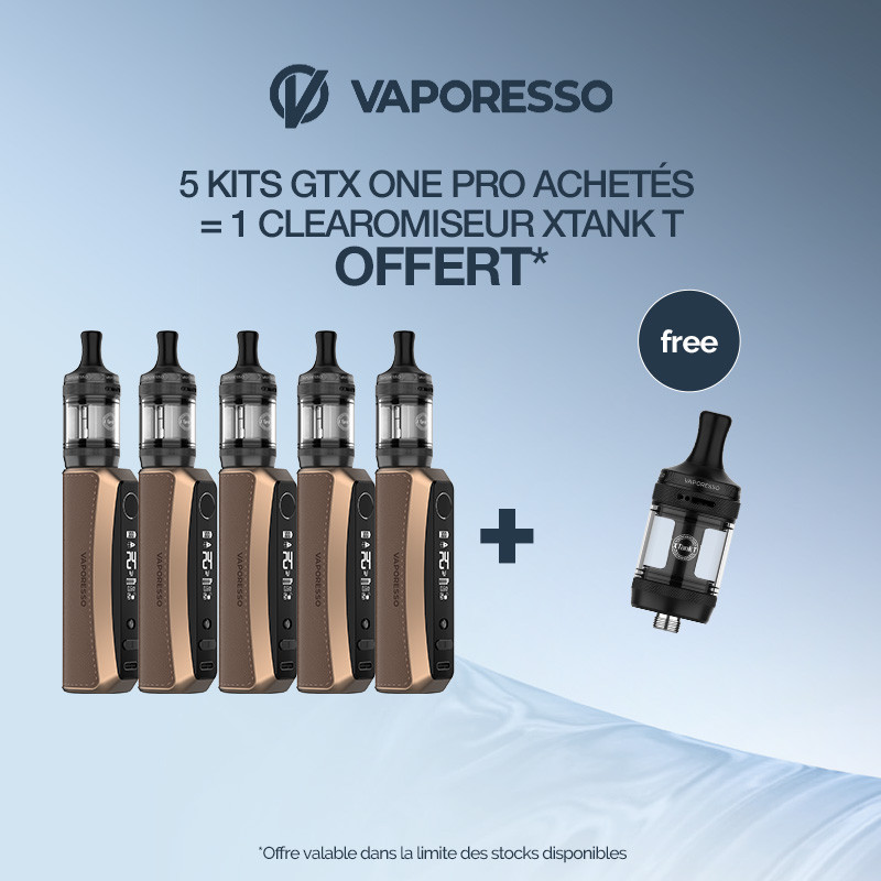 Pack Offre - Kit GTX One Pro avec XTank T - Vaporesso 5+1 XTank T