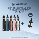 Pack Offre - Kit GTX One Pro avec XTank T - Vaporesso 5+1 XTank T