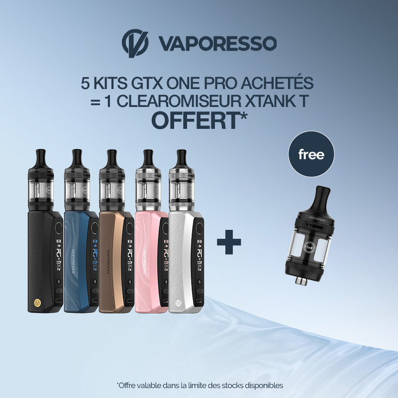 Pack Offre - Kit GTX One Pro avec XTank T - Vaporesso 5+1 XTank T