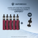 Pack Offre - Kit GTX One Pro avec XTank T - Vaporesso 5+1 XTank T