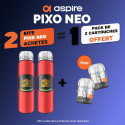 Pack Offre - Kit Pod Pixo Neo 1300mAh - Aspire 2+1 pack de pods offert