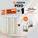 Pack Offre - Kit Pod Pixo 1100mAh - Aspire 2+1 pack de pods offert