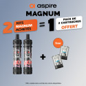 Pack Offre - Kit Pod Magnum 3800mAh - Aspire 2+1 pack de pods offert