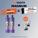 Pack Offre - Kit Pod Magnum 3800mAh - Aspire 2+1 pack de pods offert