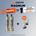 Pack Offre - Kit Pod Magnum 3800mAh - Aspire 2+1 pack de pods offert