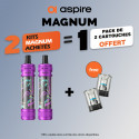 Pack Offre - Kit Pod Magnum 3800mAh - Aspire 2+1 pack de pods offert